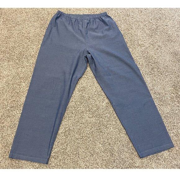 Muji Pajama Set Blue with White Piping Size M - Picture 8 of 15